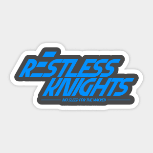 Restless Knights JDM Sport Blue Sticker